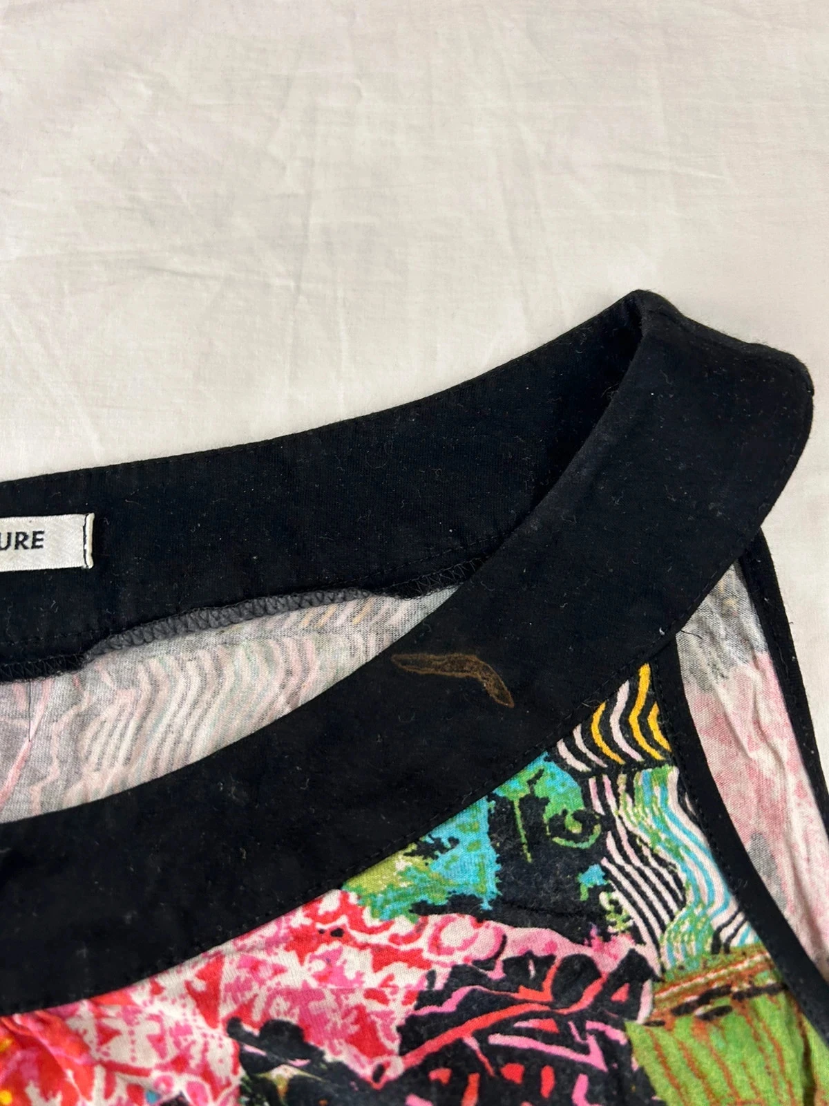 Vintage multicolore geprint tanktop christine laure – photo 7